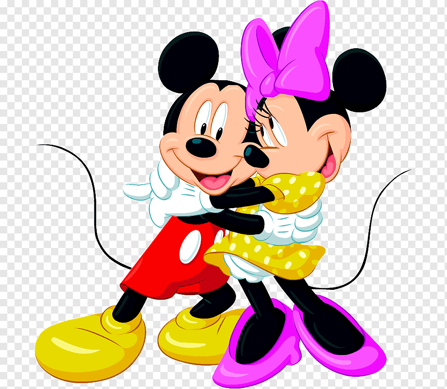 Minnie Mouse Mickey Mouse Daisy Duck, Minnie Mouse, - Mickey And Minnie Mouse Hugging , HD Wallpaper & Backgrounds
