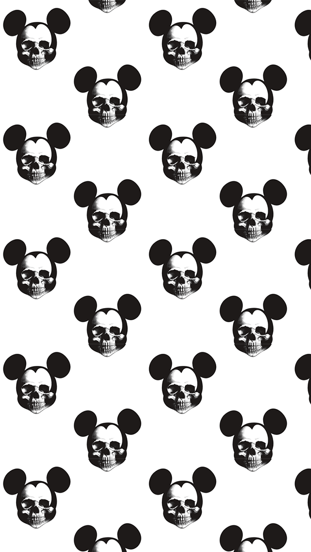 Wallpaper Do Mickey - Mickey Mouse Skull , HD Wallpaper & Backgrounds