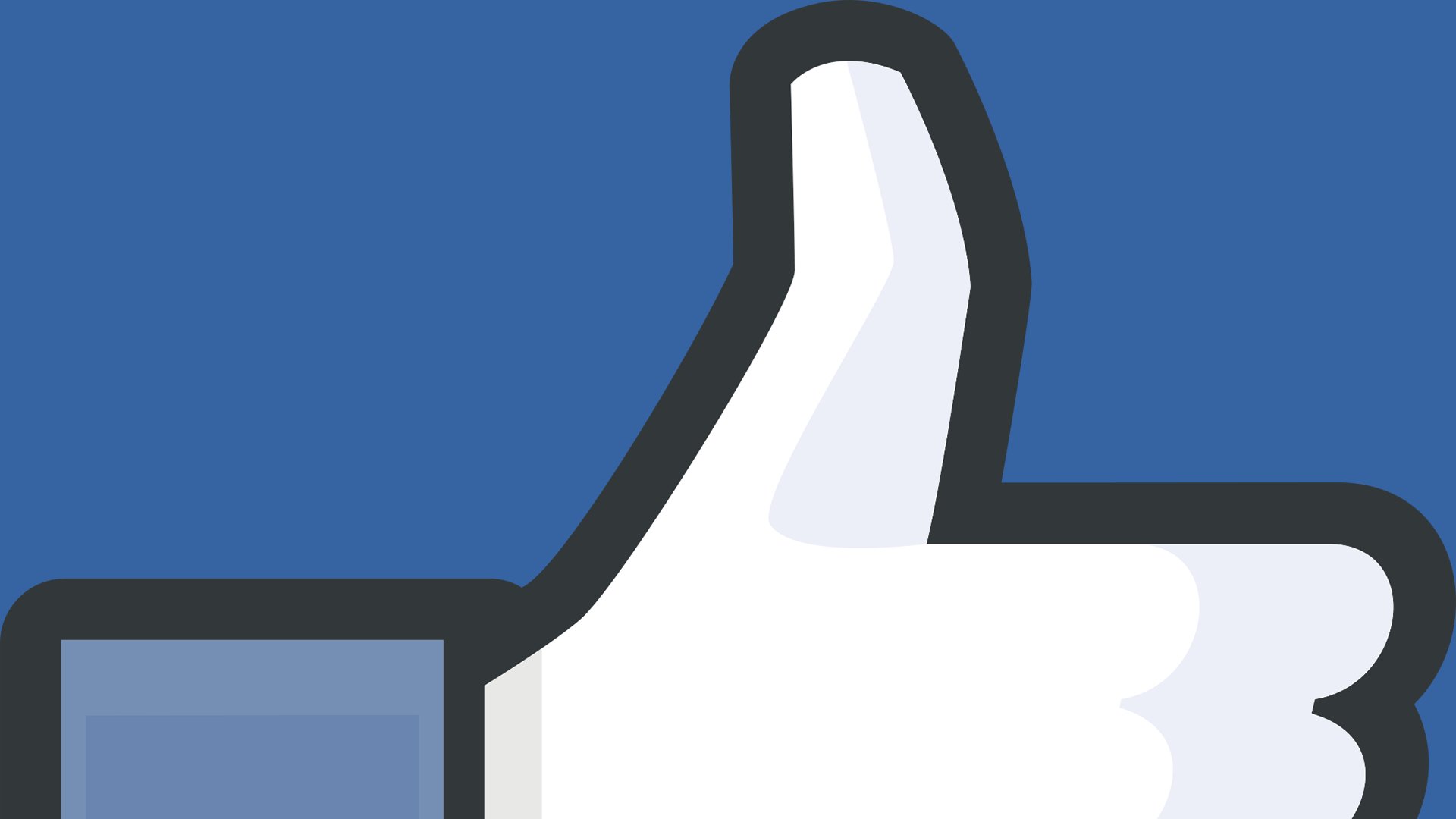 Facebook Computer Internet Media Social Text Typography - Huge Facebook Thumb , HD Wallpaper & Backgrounds