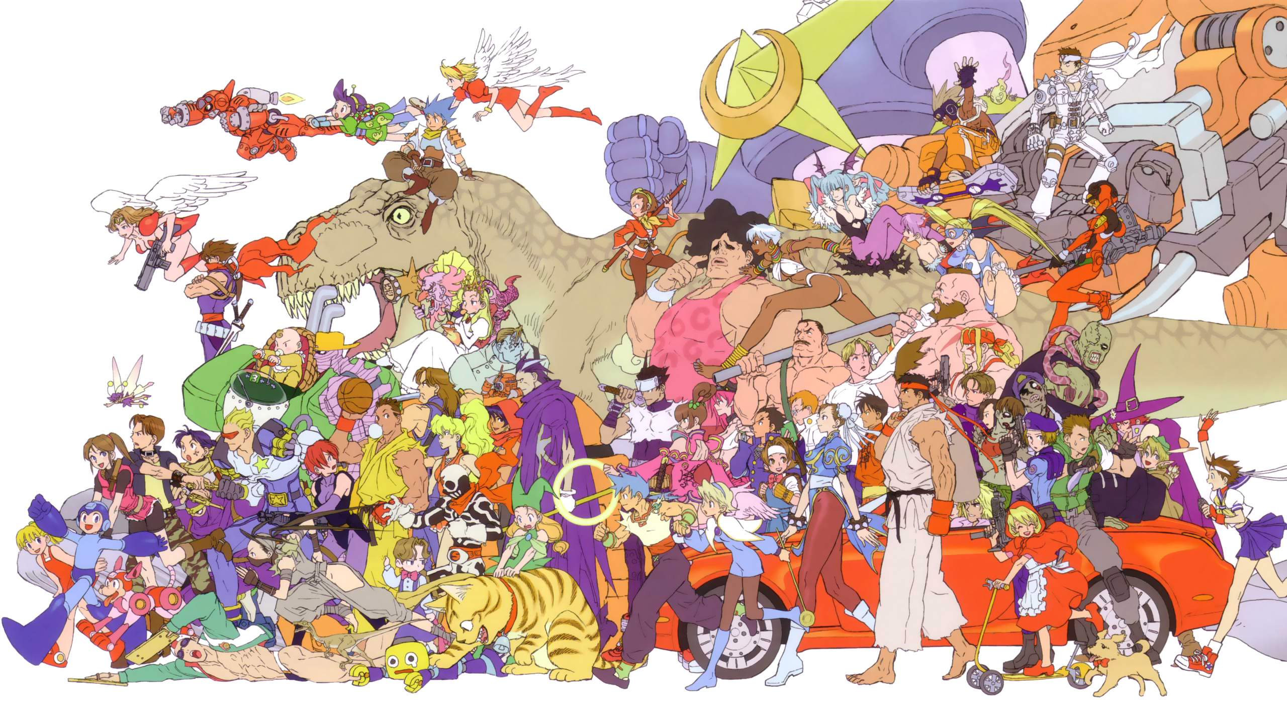 Capcom World Wallpaper, 2560x1440, - Street Fighter , HD Wallpaper & Backgrounds