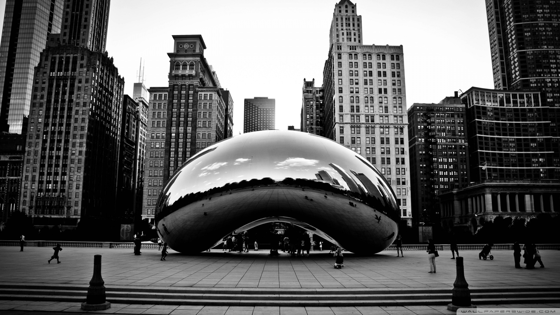 Black And White Chicago , HD Wallpaper & Backgrounds
