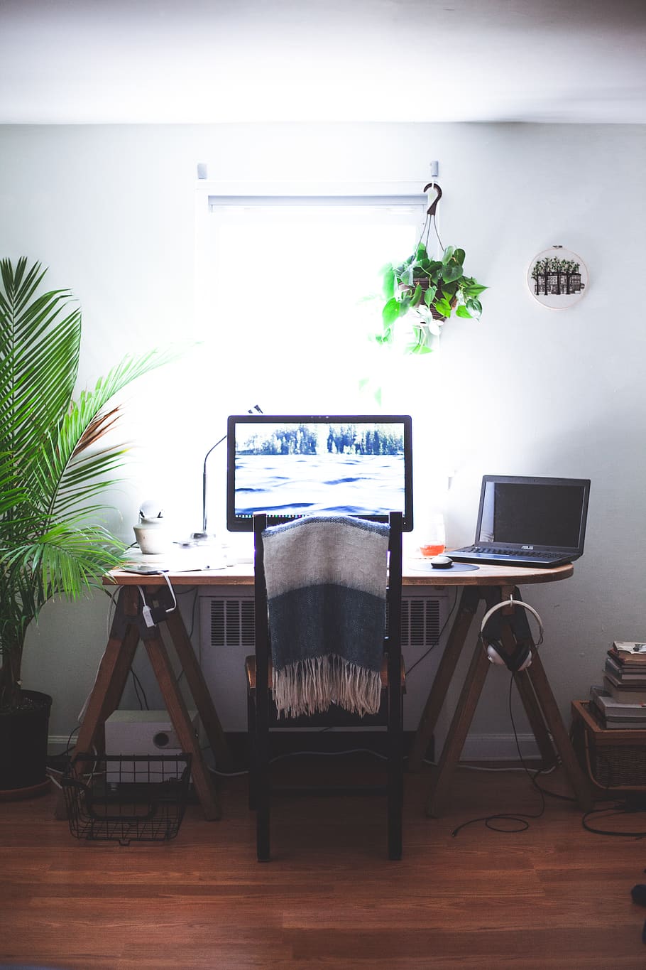 Desk, Work, Workspace, Hipster, Millenial, Natural, - Work From Home Porn , HD Wallpaper & Backgrounds