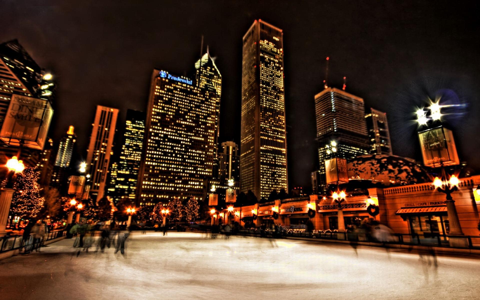 Desktop Chicago Christmas Background , HD Wallpaper & Backgrounds