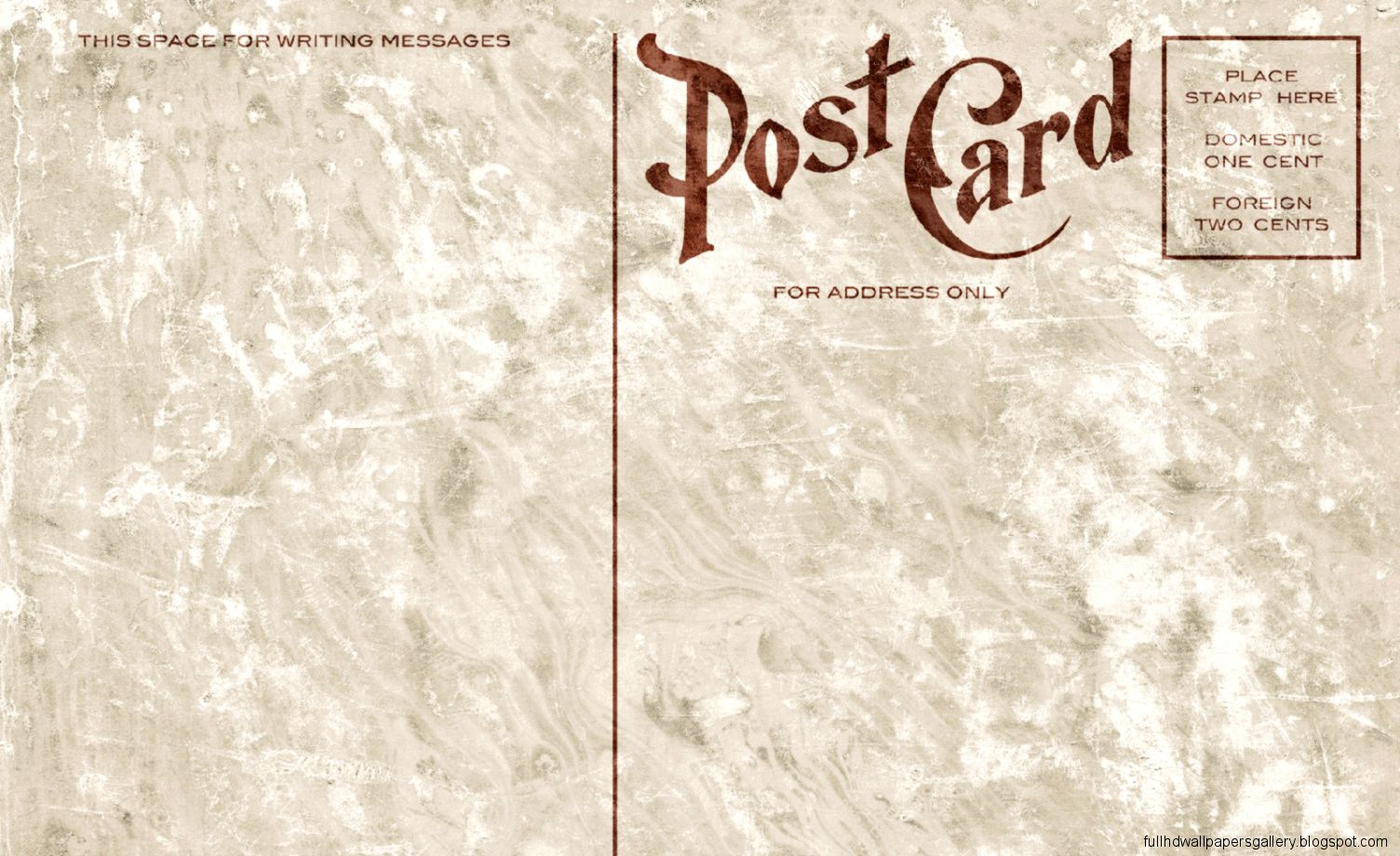 Blank Vintage Postcard Grunge Edition Wallpaper Stock - Postcard Hd , HD Wallpaper & Backgrounds