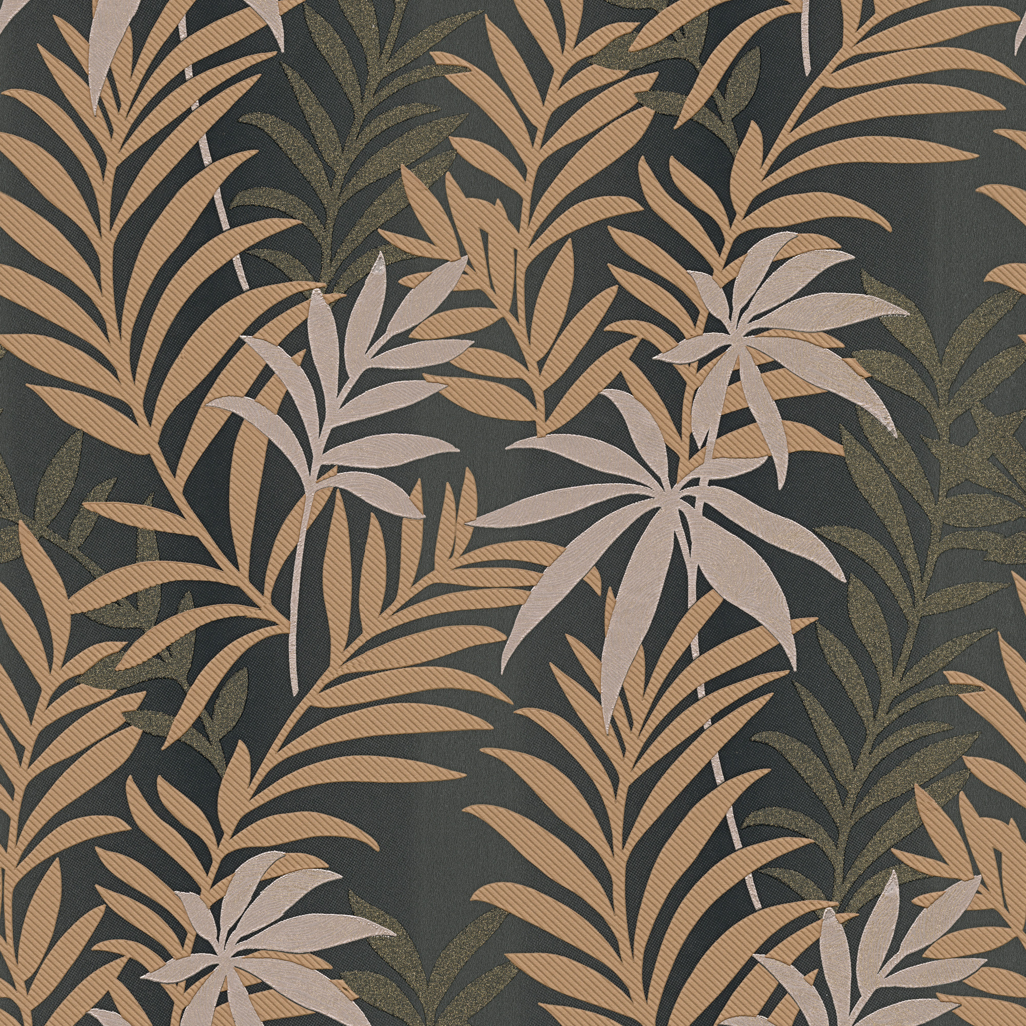 Gold Leaf Wallpaper Designs - 32472 1 Тапет Винил Kingston , HD Wallpaper & Backgrounds