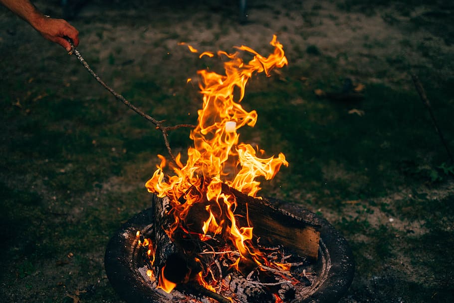 Person Burning Twig On Firepit, Person Burning Stuffs, - Dead Body & People , HD Wallpaper & Backgrounds