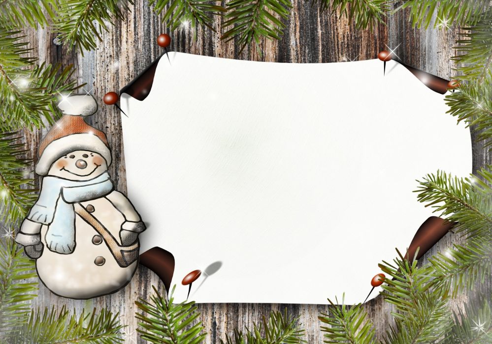 Snowman Paper Greeting Card Postcard Wallpaper - Cute Merry Christmas To You And Your Family , HD Wallpaper & Backgrounds