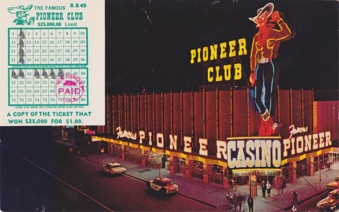 Postcard Paper Poster Advertising Vintage Retro Antique - Pioneer Club Las Vegas , HD Wallpaper & Backgrounds