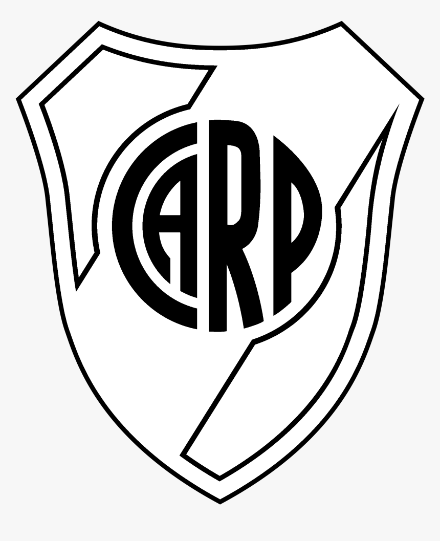 Club Atletico River Plate Logo Black And White - Logo River Plate Png , HD Wallpaper & Backgrounds