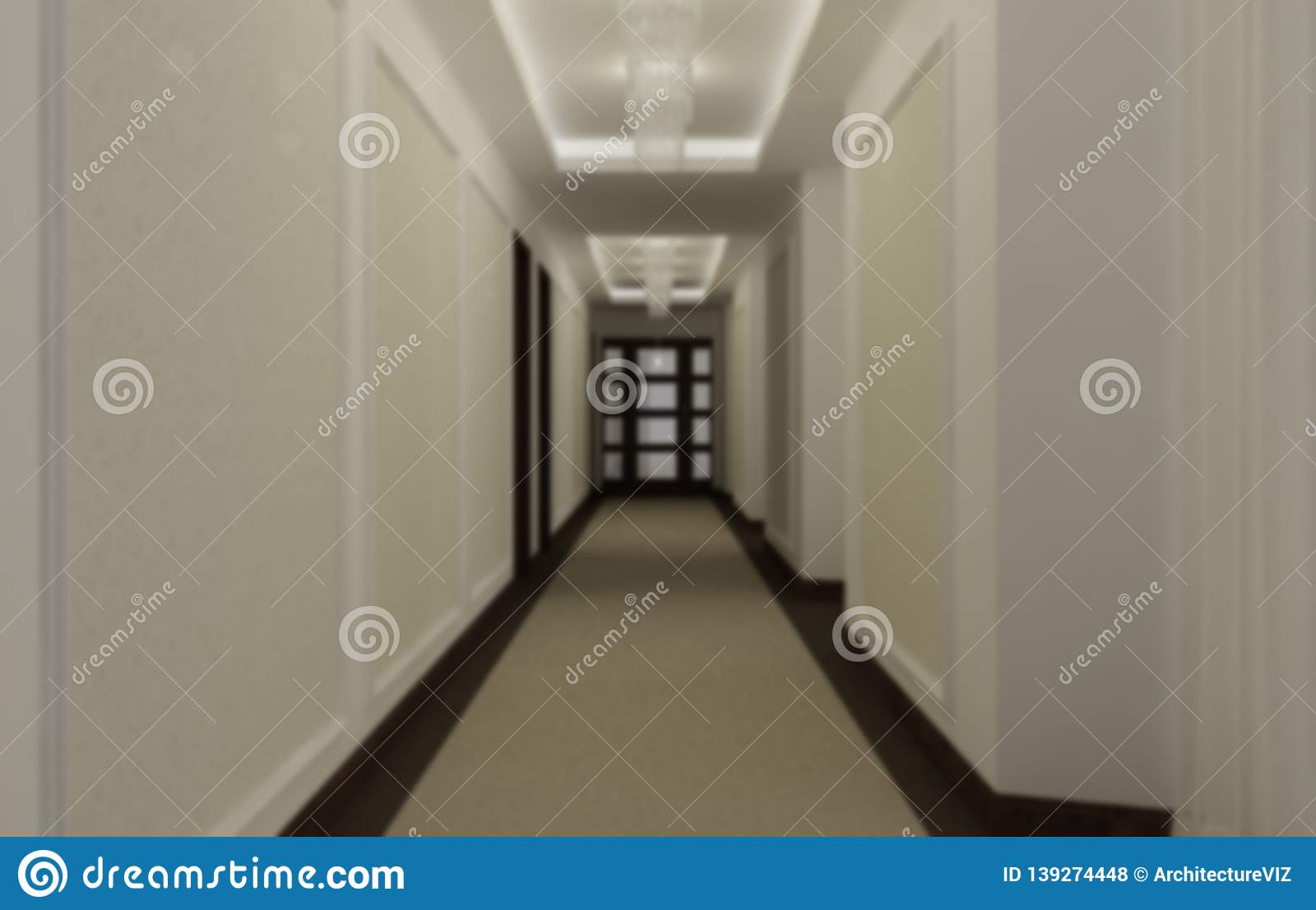 Blur Interior Design, Hotel Hall Corridor, Classic - Corridor False Ceiling Designs , HD Wallpaper & Backgrounds