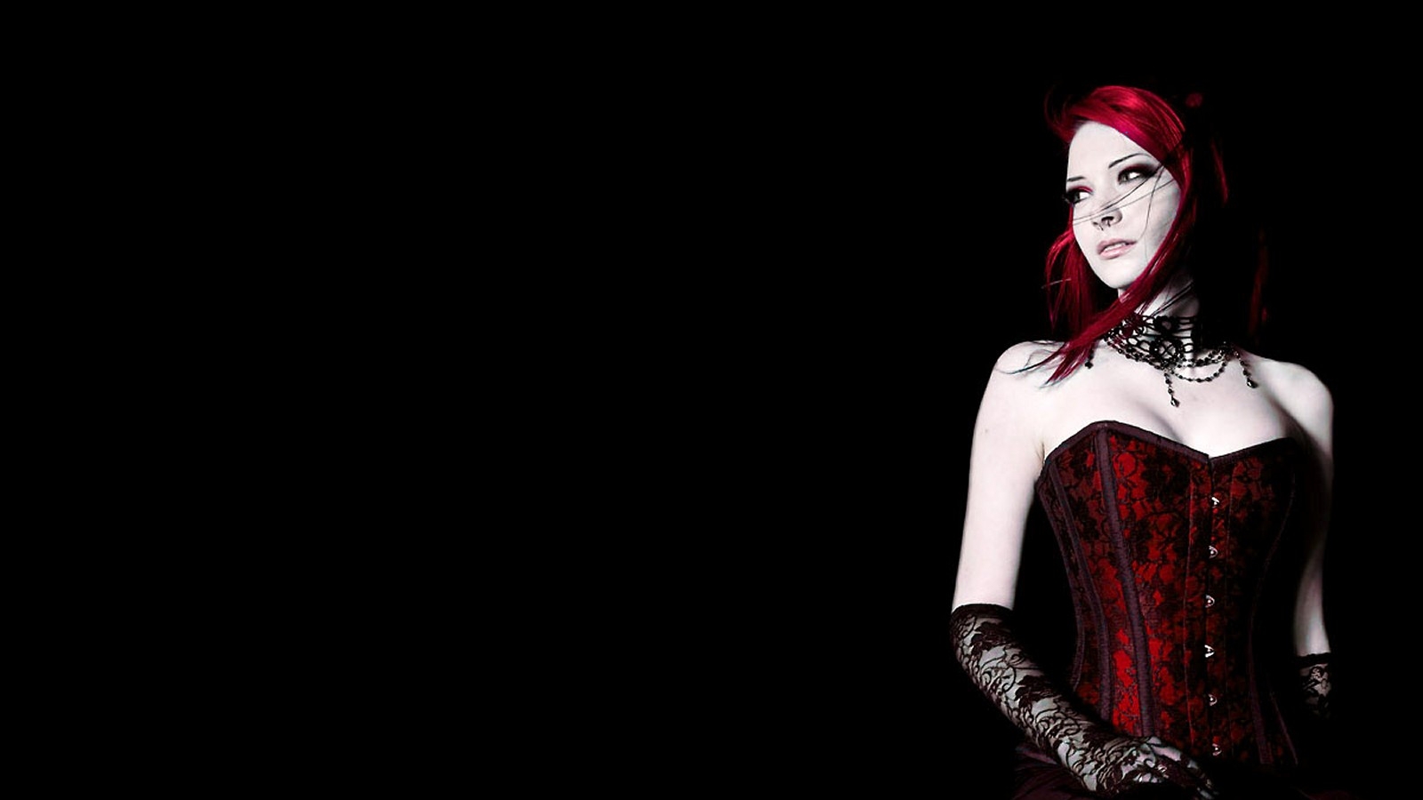 Gothic Girl Wallpaper Red Gothic Girl Wallpaper Scary - Beautiful Corsets Gothic , HD Wallpaper & Backgrounds