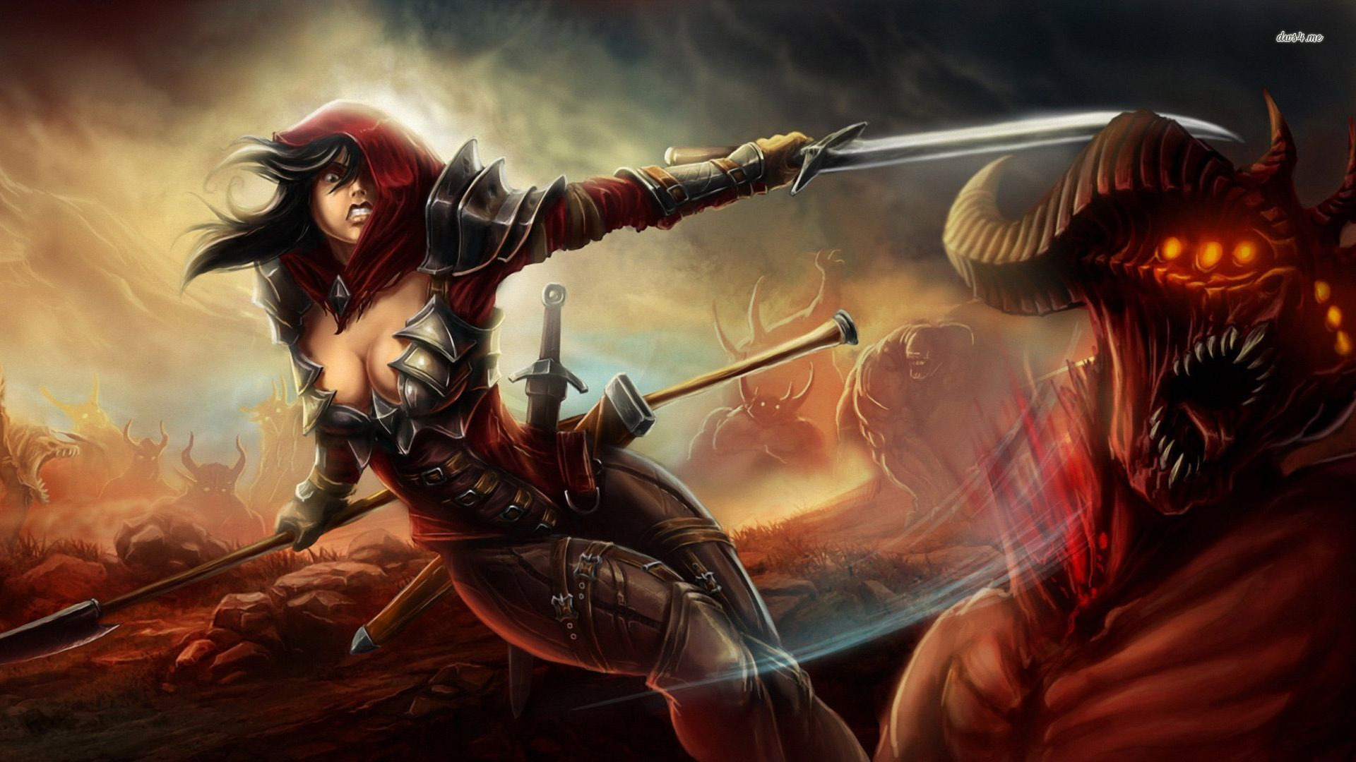 Hd Fantasy Wallpapers Warrior Woman , HD Wallpaper & Backgrounds