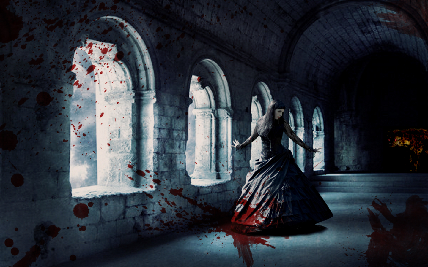Wallpapers Zone Gothic Girls - Beautiful Gothic Background , HD Wallpaper & Backgrounds