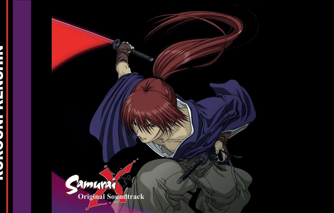 Photo Wallpaper Katana, Red, Scar, Japanese Clothing, - Rurouni Kenshin Ova Ost , HD Wallpaper & Backgrounds