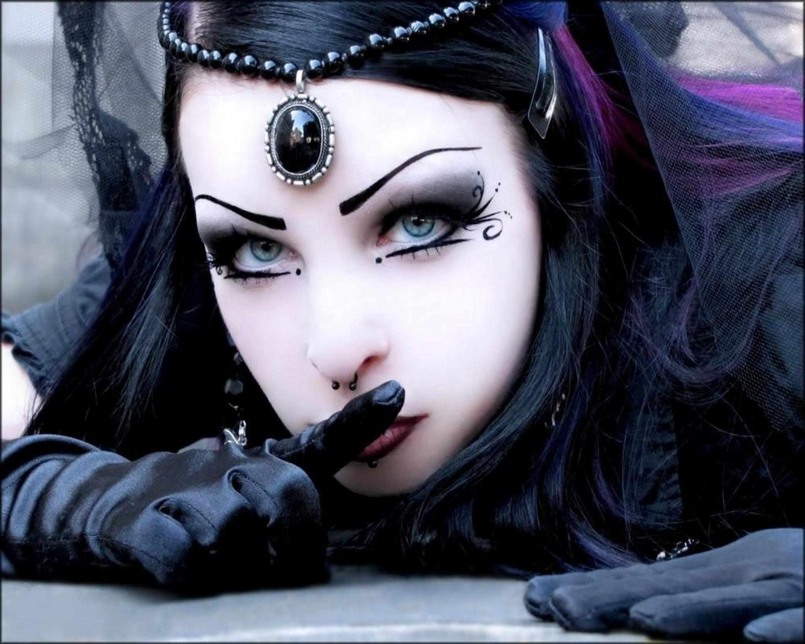 Â˜ Gothic Girl Of Patternâ˜ - Gothic Makeup Ideas , HD Wallpaper & Backgrounds