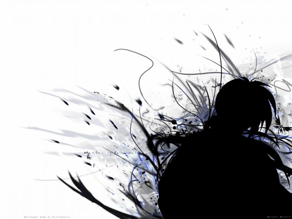 Rurouni Kenshin Wallpaper - Rurouni Kenshin Black And White Wallpaper Hd , HD Wallpaper & Backgrounds