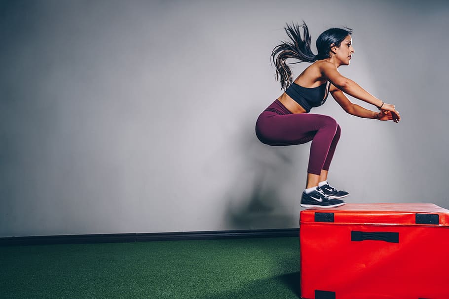 Woman Workout Jumping Photo, Fitness, Women, Sports, - Atletika Trening Za Decu , HD Wallpaper & Backgrounds