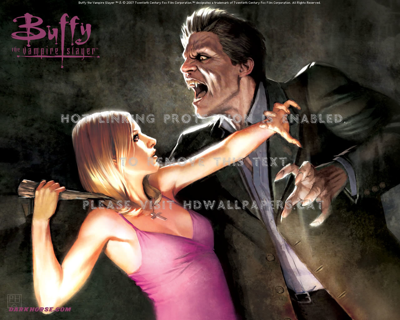 Buffy The Vampire Slayer Angel Comics - Buffy The Vampire Cartoon , HD Wallpaper & Backgrounds