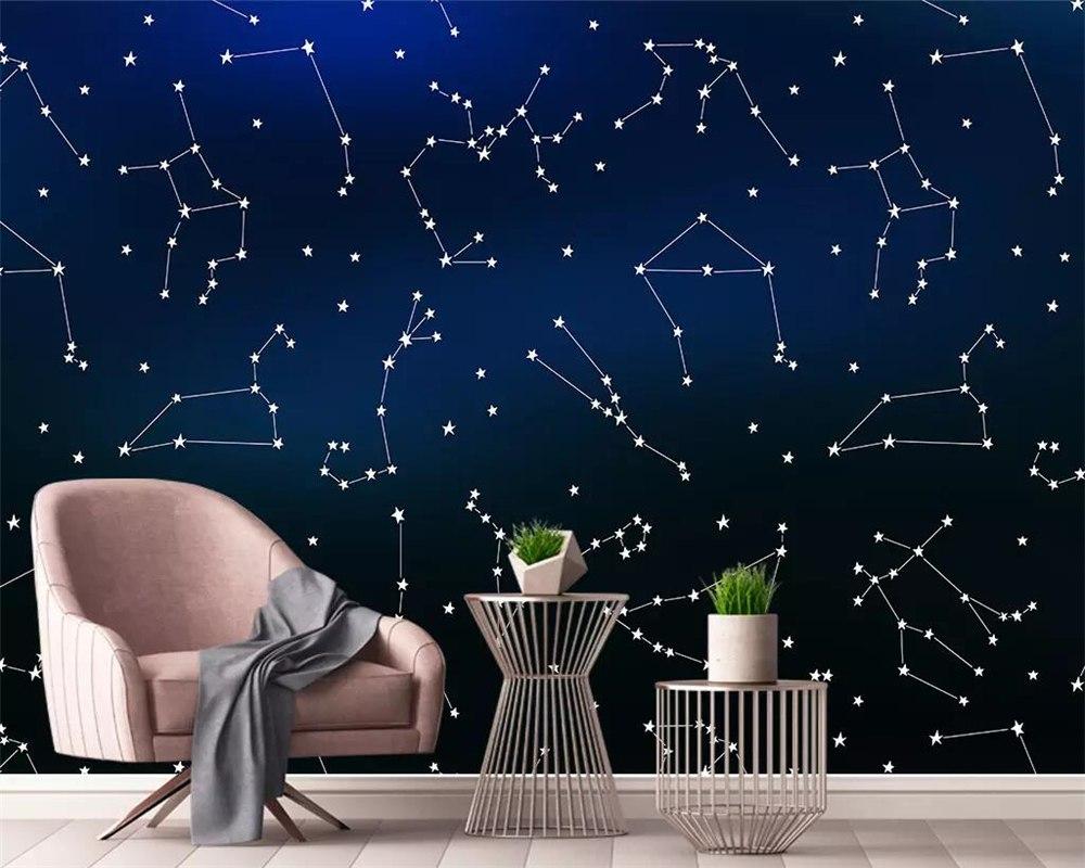 Constellation Wallpaper In Bedroom , HD Wallpaper & Backgrounds