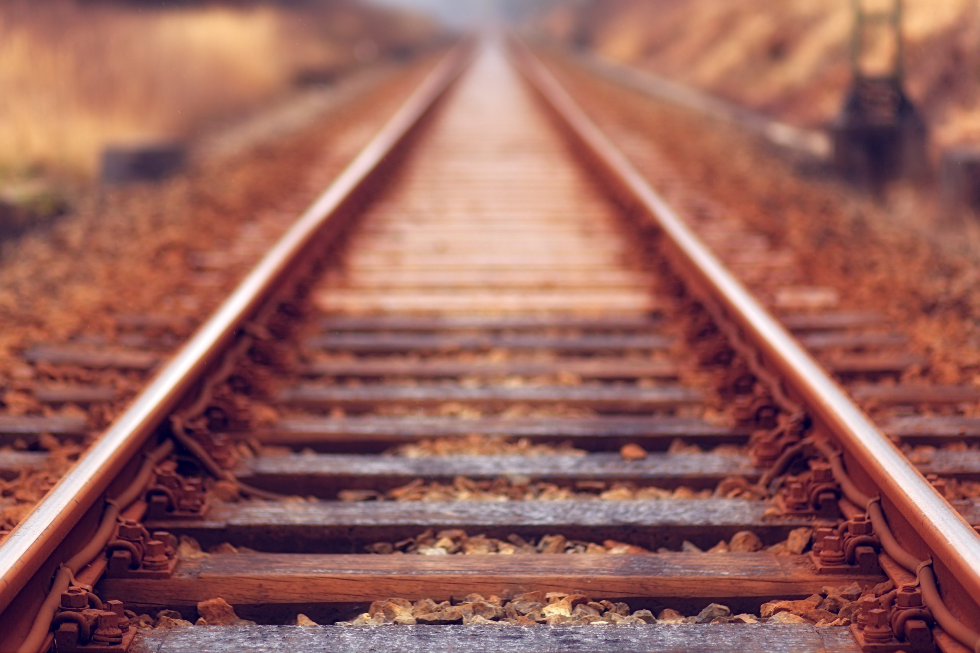 Railway Track With Sunset , HD Wallpaper & Backgrounds