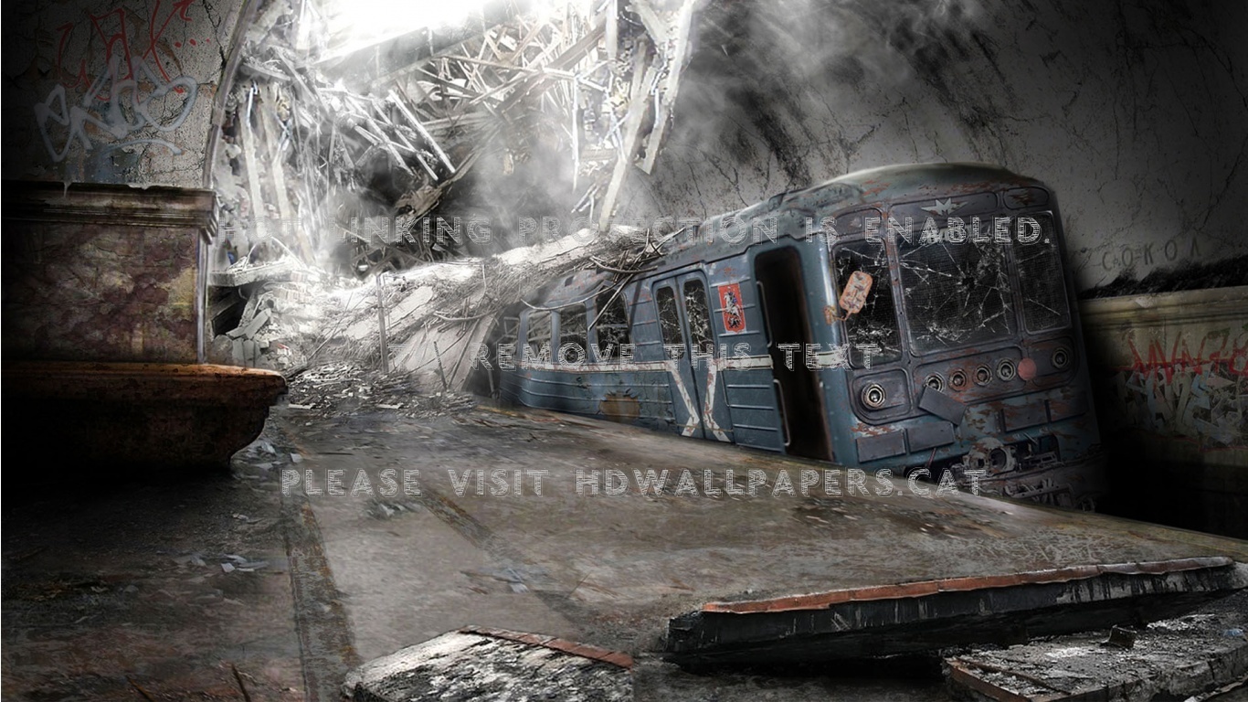 Subway Old Webs Train Abstract 3d And Cg - Abandoned Subway , HD Wallpaper & Backgrounds