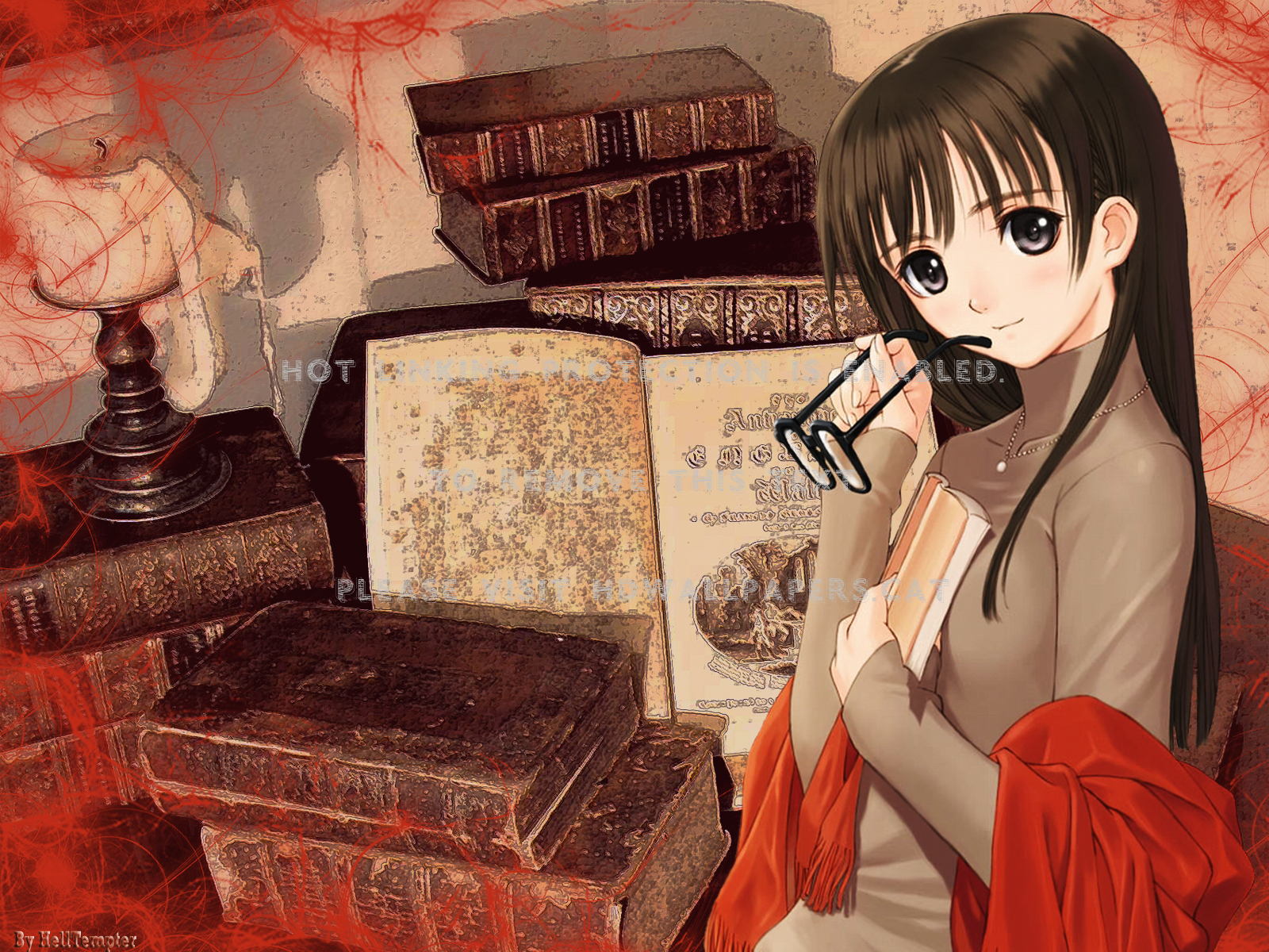 Taka Tony Red Book Open Shirt Anime Girl - Books To Read Hd , HD Wallpaper & Backgrounds