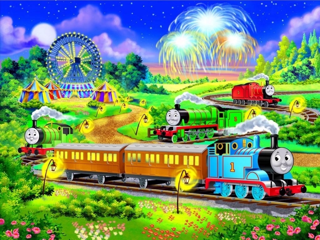 Thomas The Train Wallpaper Borders Myideasbedroomcom - Thomas And Friend Wallpapers For Birthday Hd , HD Wallpaper & Backgrounds