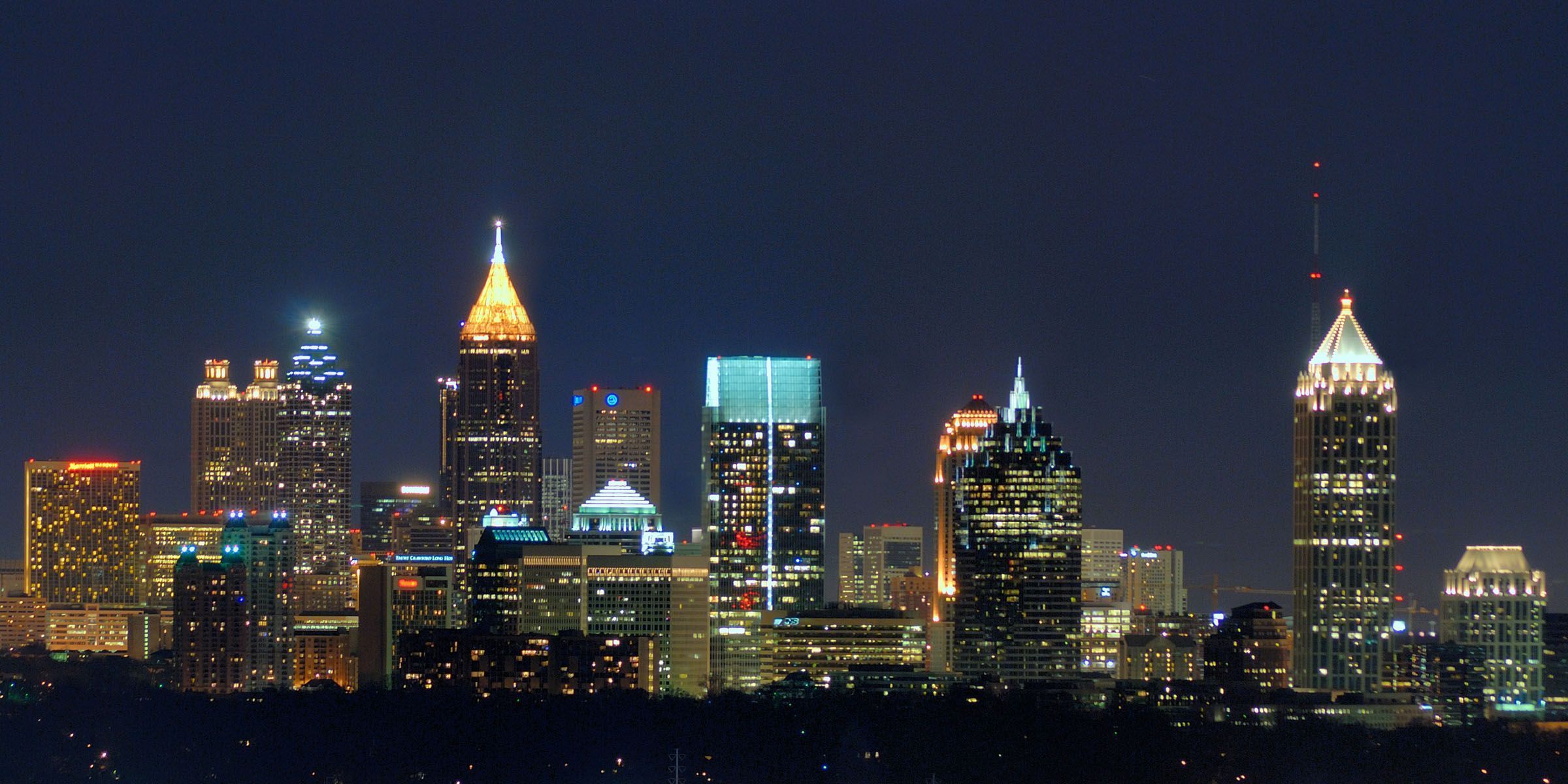 Atlanta Skyline , HD Wallpaper & Backgrounds