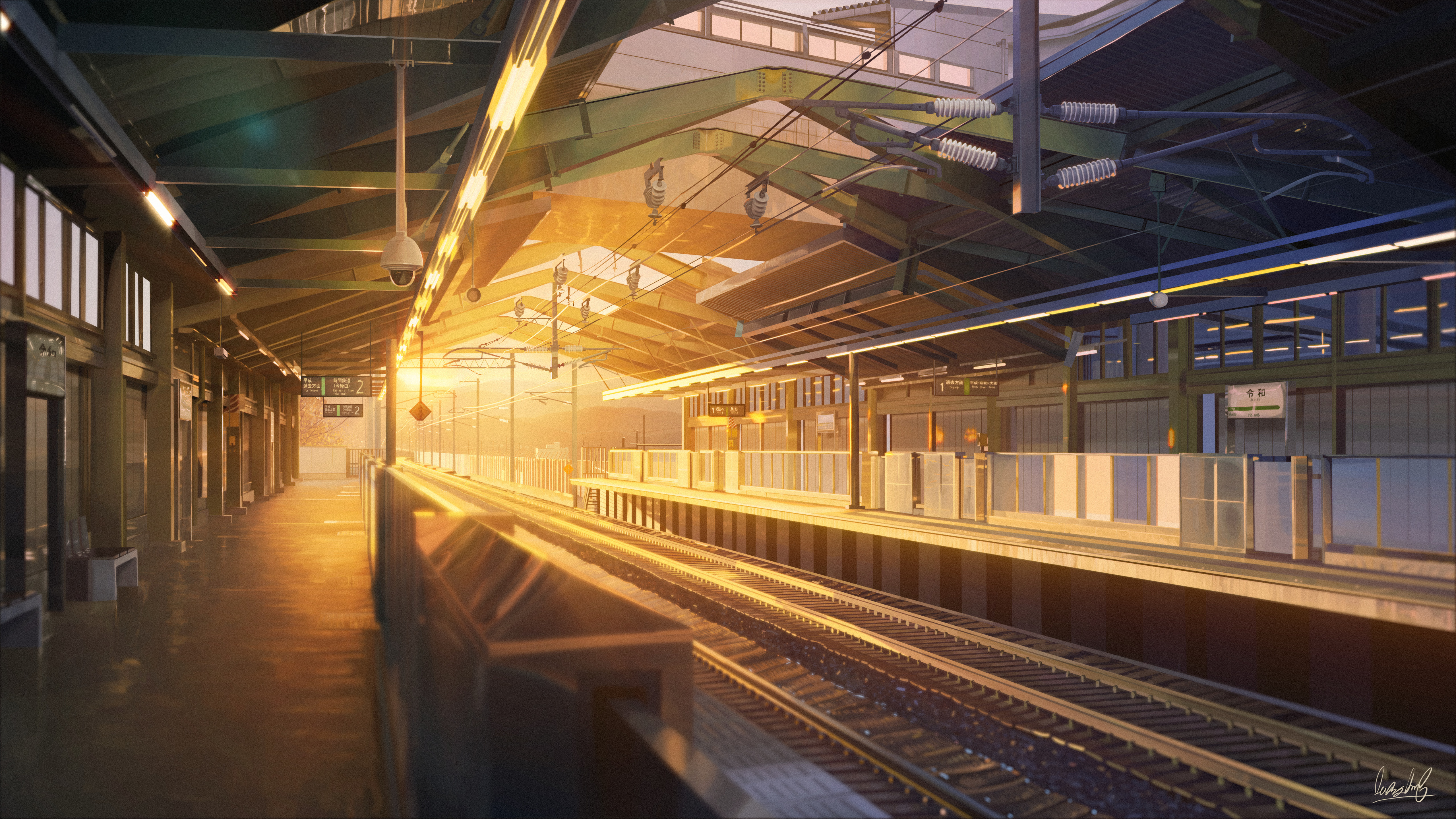 Train Station Anime , HD Wallpaper & Backgrounds