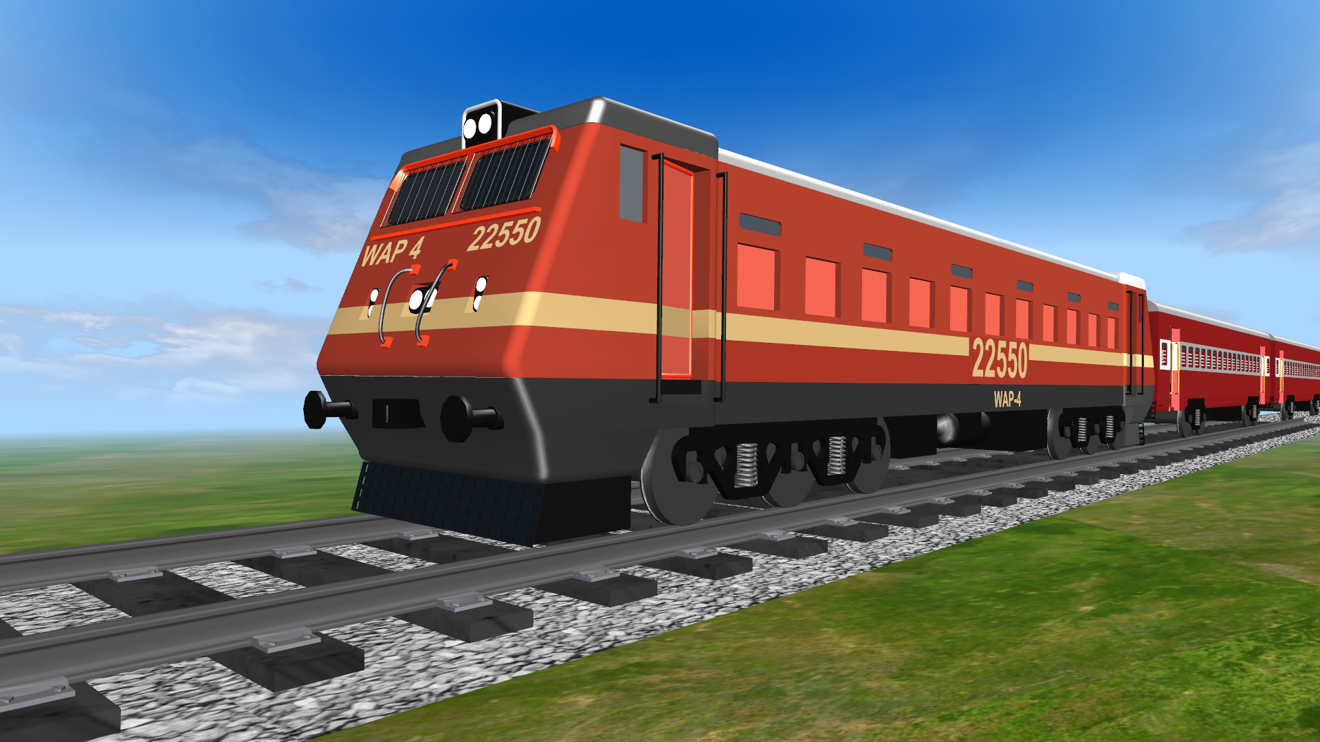 3d Train Wallpaper - Indian Train 3d Model , HD Wallpaper & Backgrounds