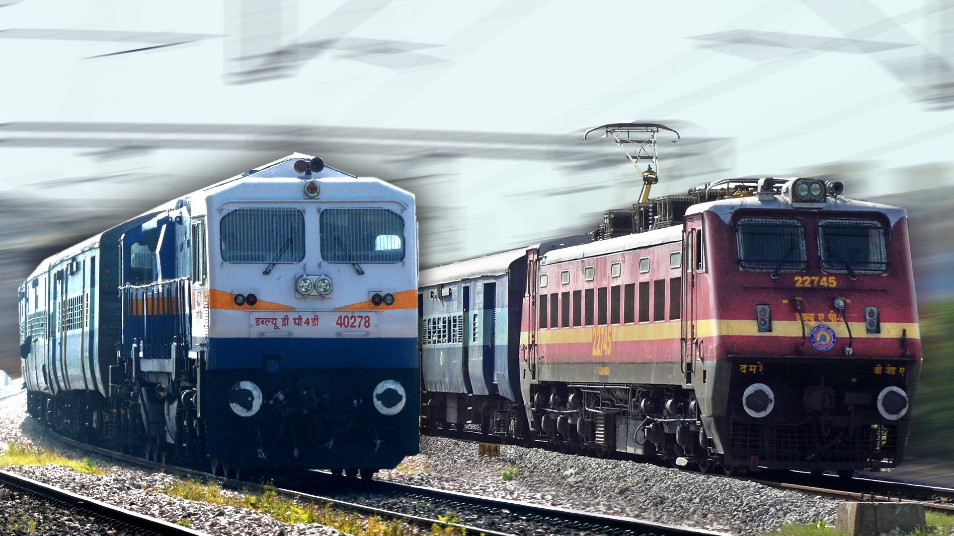 Diesel Vs Electric Locomotive , HD Wallpaper & Backgrounds