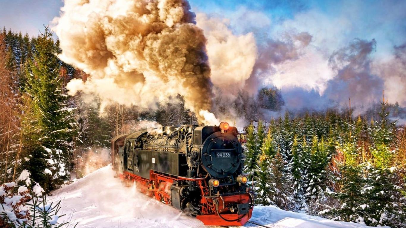 Steam Train Wallpaper Snow , HD Wallpaper & Backgrounds