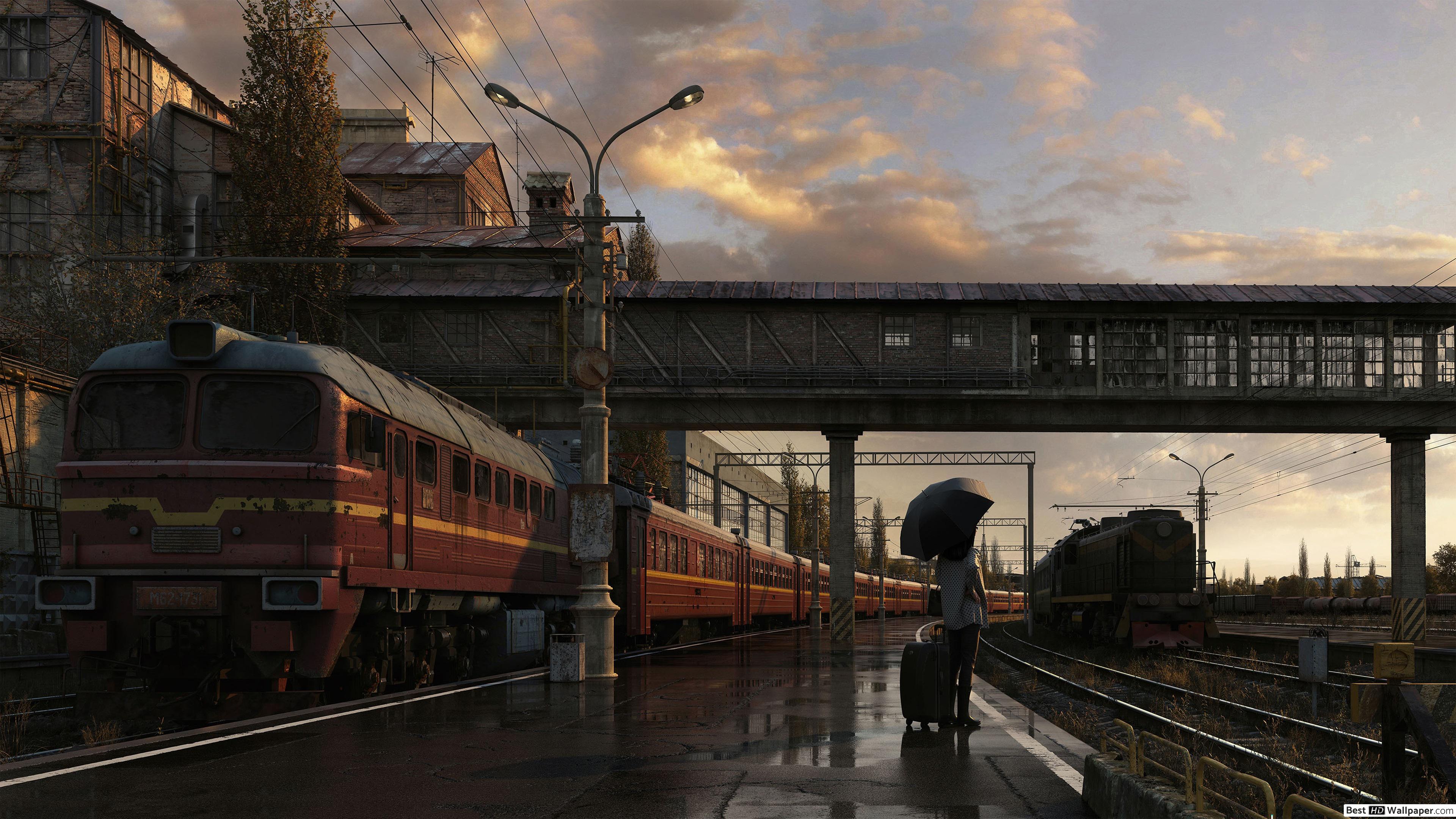 Train Station Wallpaper , HD Wallpaper & Backgrounds