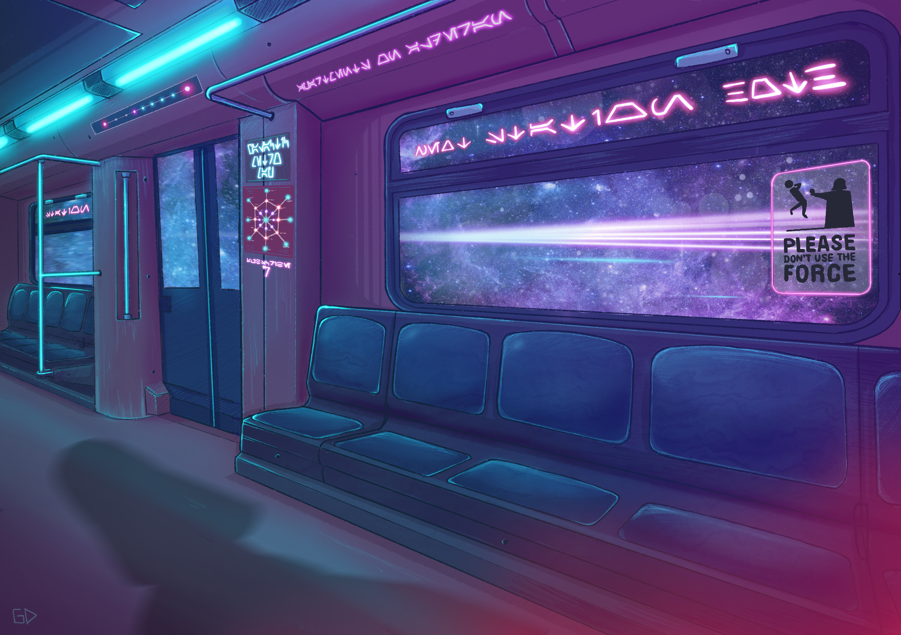Cyberpunk 2077 Metro , HD Wallpaper & Backgrounds