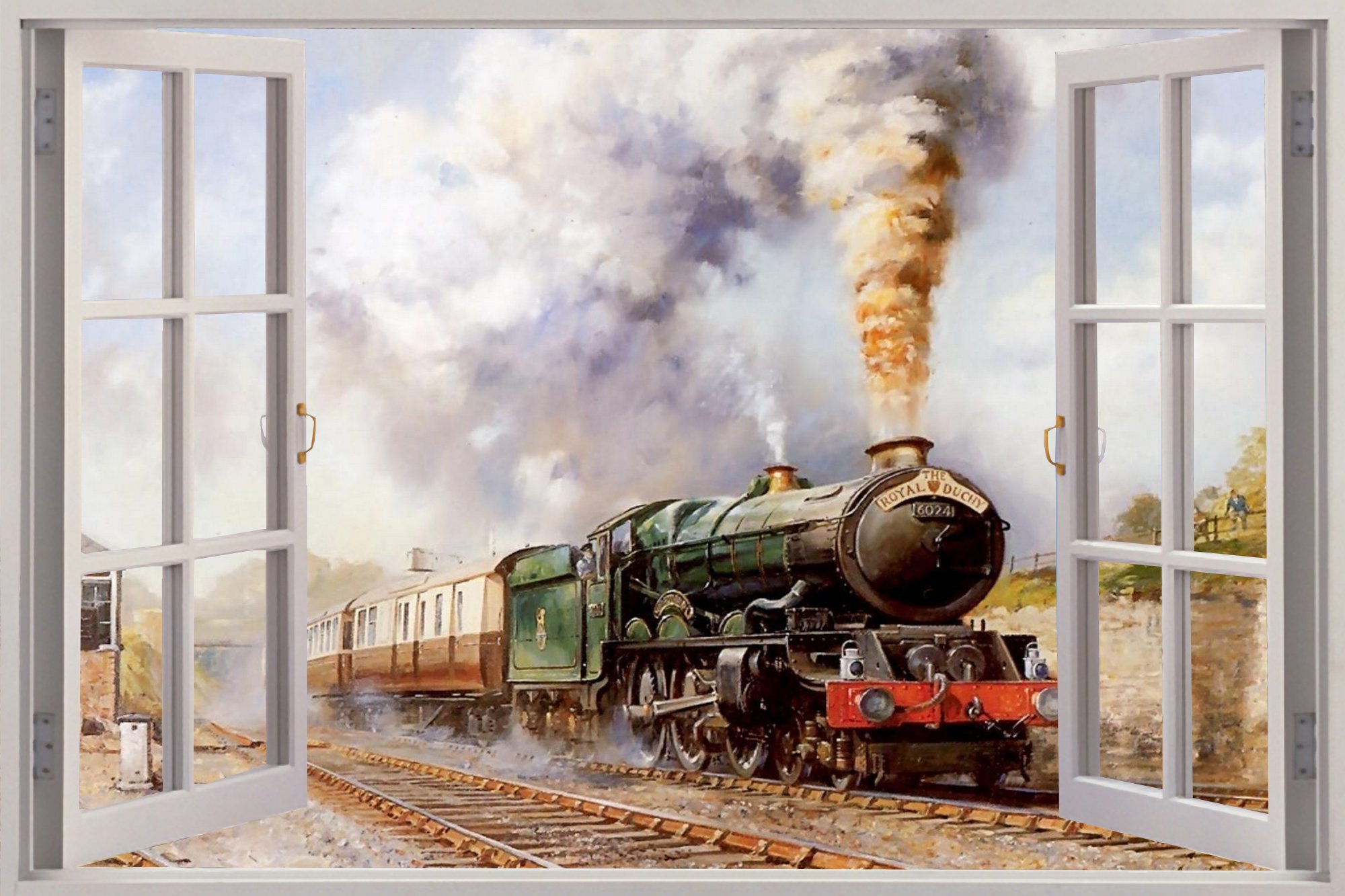 Steam Trains British In Paintings , HD Wallpaper & Backgrounds