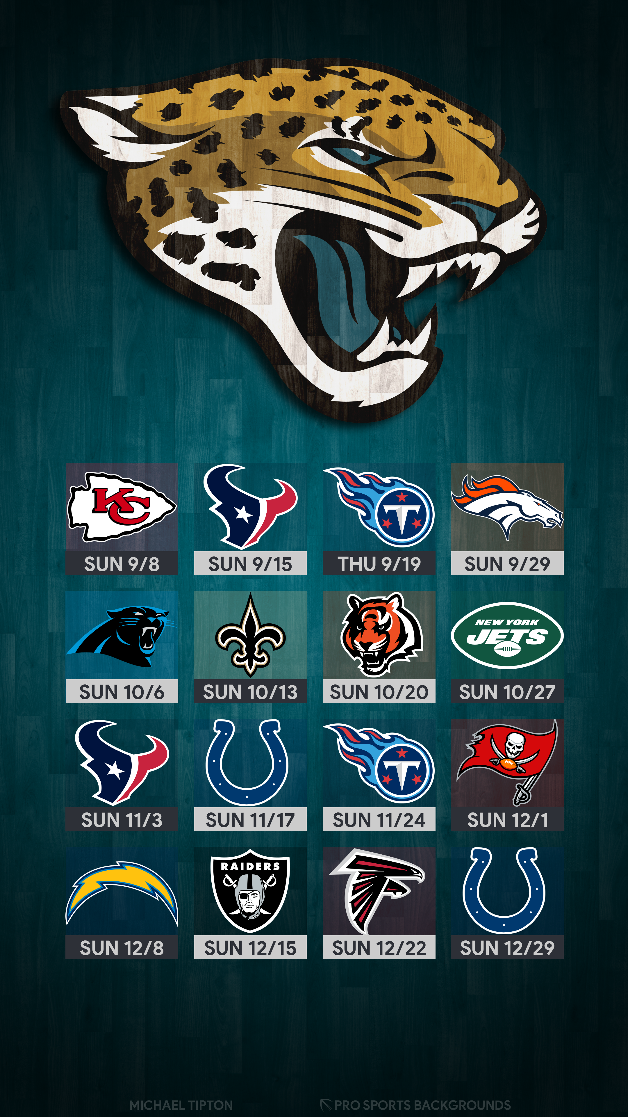 Jacksonville Jaguars 2019 Wallpapers Wallpaper Cave - Jacksonville Jaguars 2019 Schedule , HD Wallpaper & Backgrounds