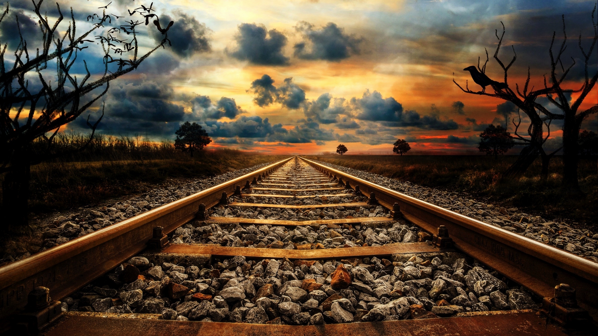 Railway Tracks Wallpaper Hd , HD Wallpaper & Backgrounds