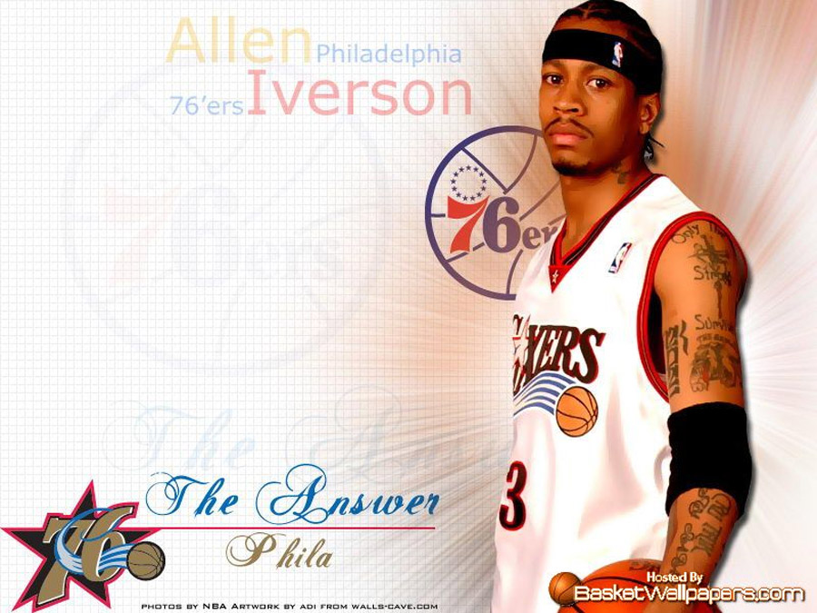 Allen Iverson Wallpaper - Philadelphia 76ers Wallpaper Allen Iverson , HD Wallpaper & Backgrounds