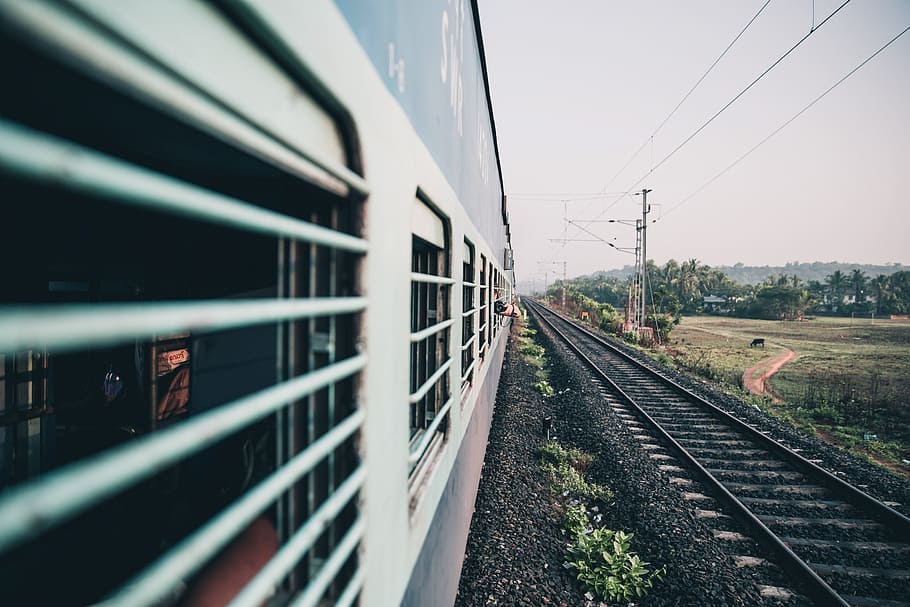 Perspective View Of An Indian Train Coach Window From - Indian Train Window View , HD Wallpaper & Backgrounds