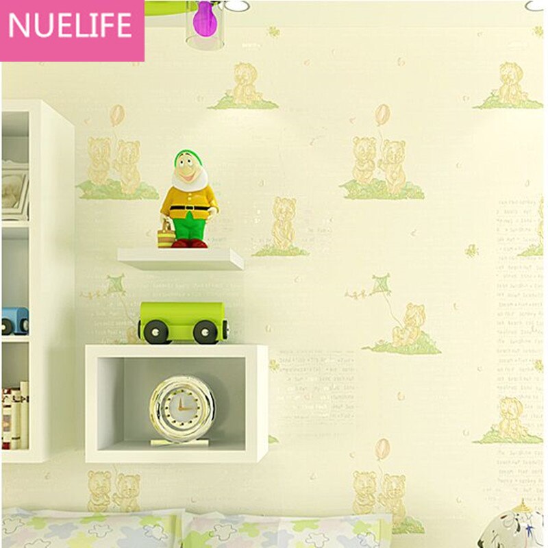 Children S Room Warm Bedroom Wallpaper Cute Cartoon - Wall , HD Wallpaper & Backgrounds