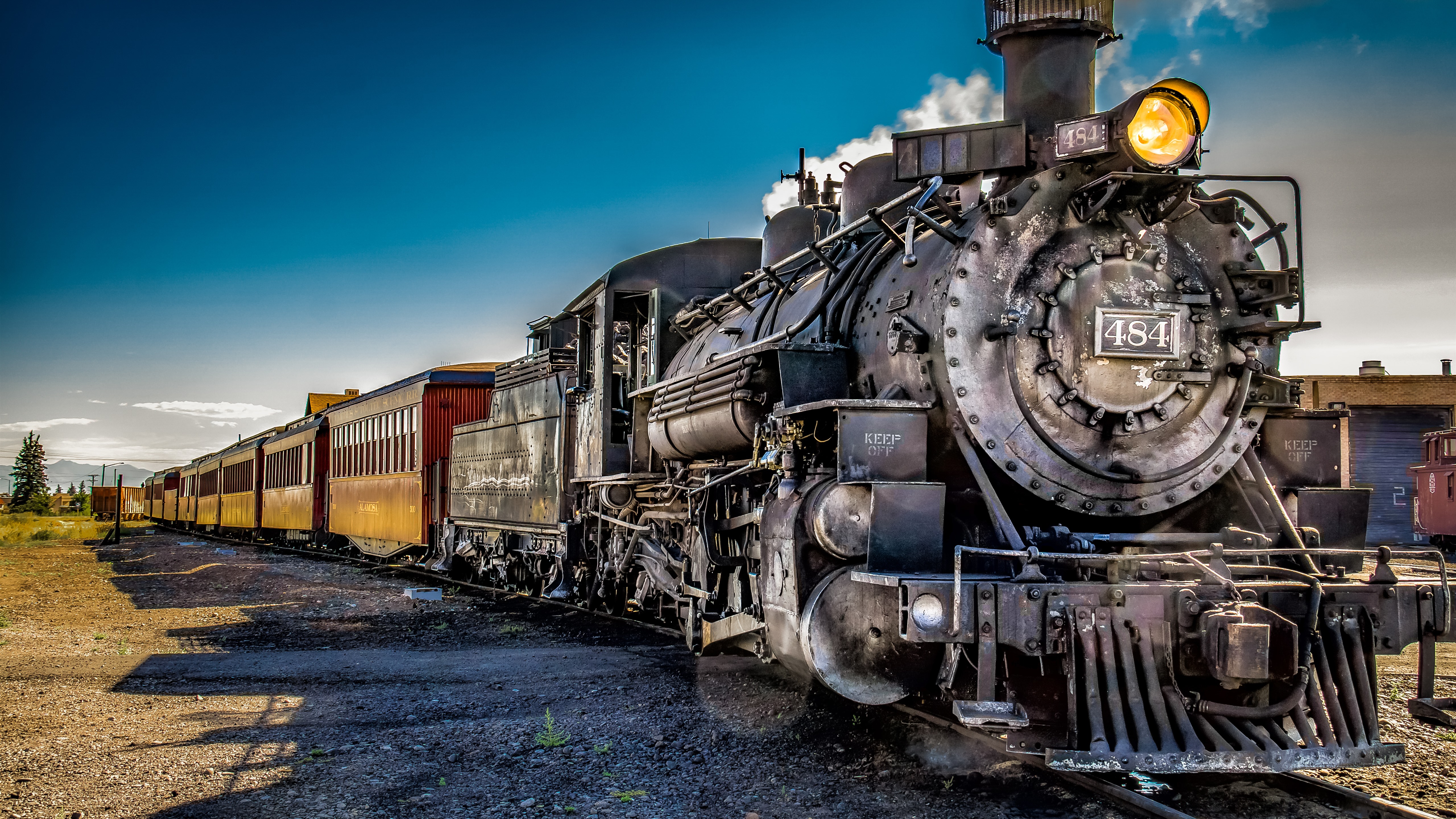 Wallpaper Retro Train, Steam Train - Train Backgrounds , HD Wallpaper & Backgrounds