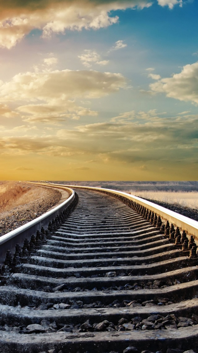 Rail Road Iphone Wallpaper - Road Background Hd Portrait , HD Wallpaper & Backgrounds