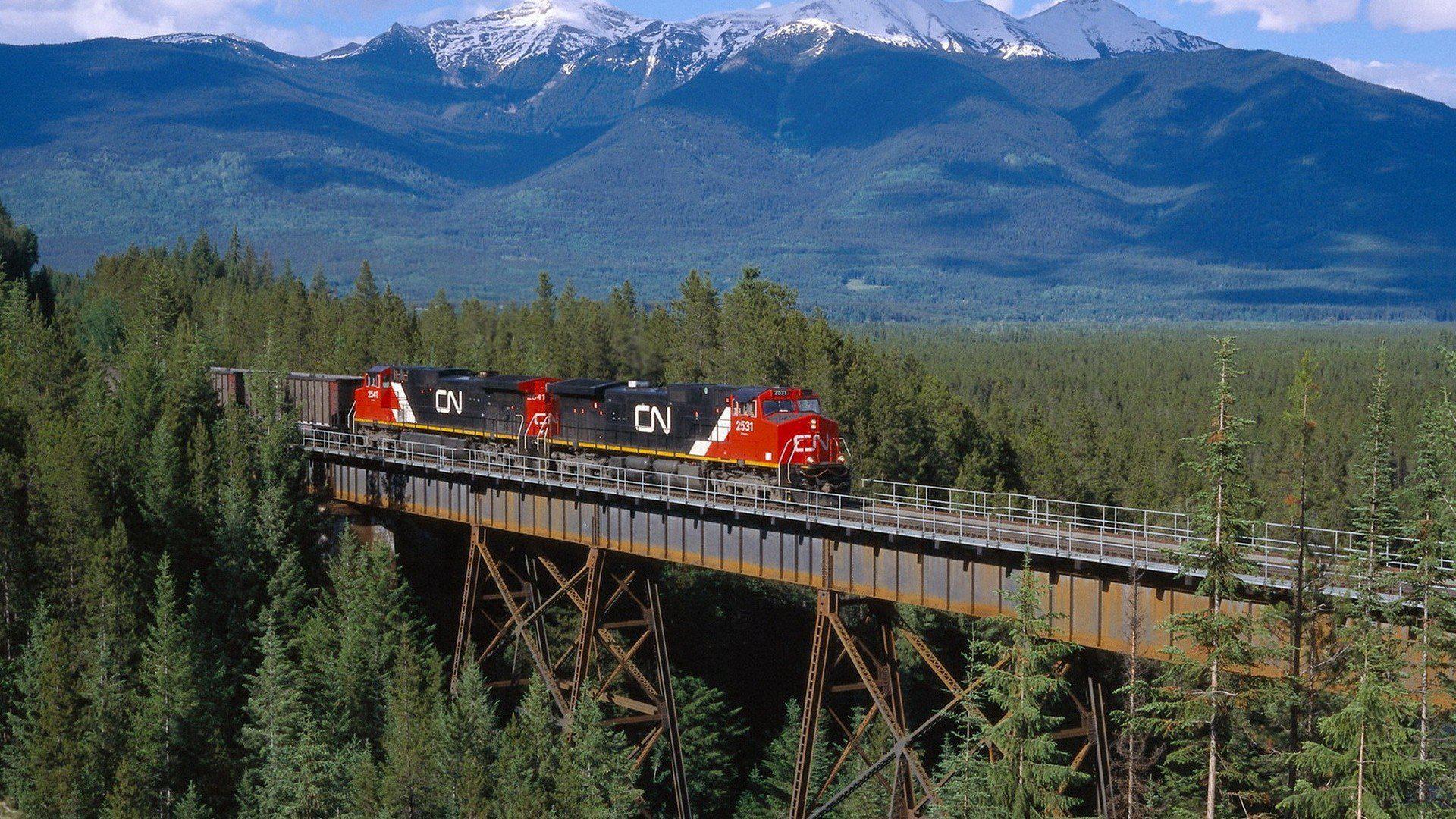 Railroad Hd Literary Wondrous Wallpaper Free Download - Canadian National Railway , HD Wallpaper & Backgrounds