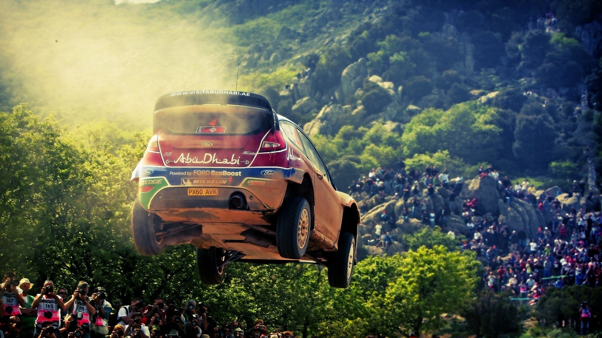 Flying Rally Car , HD Wallpaper & Backgrounds