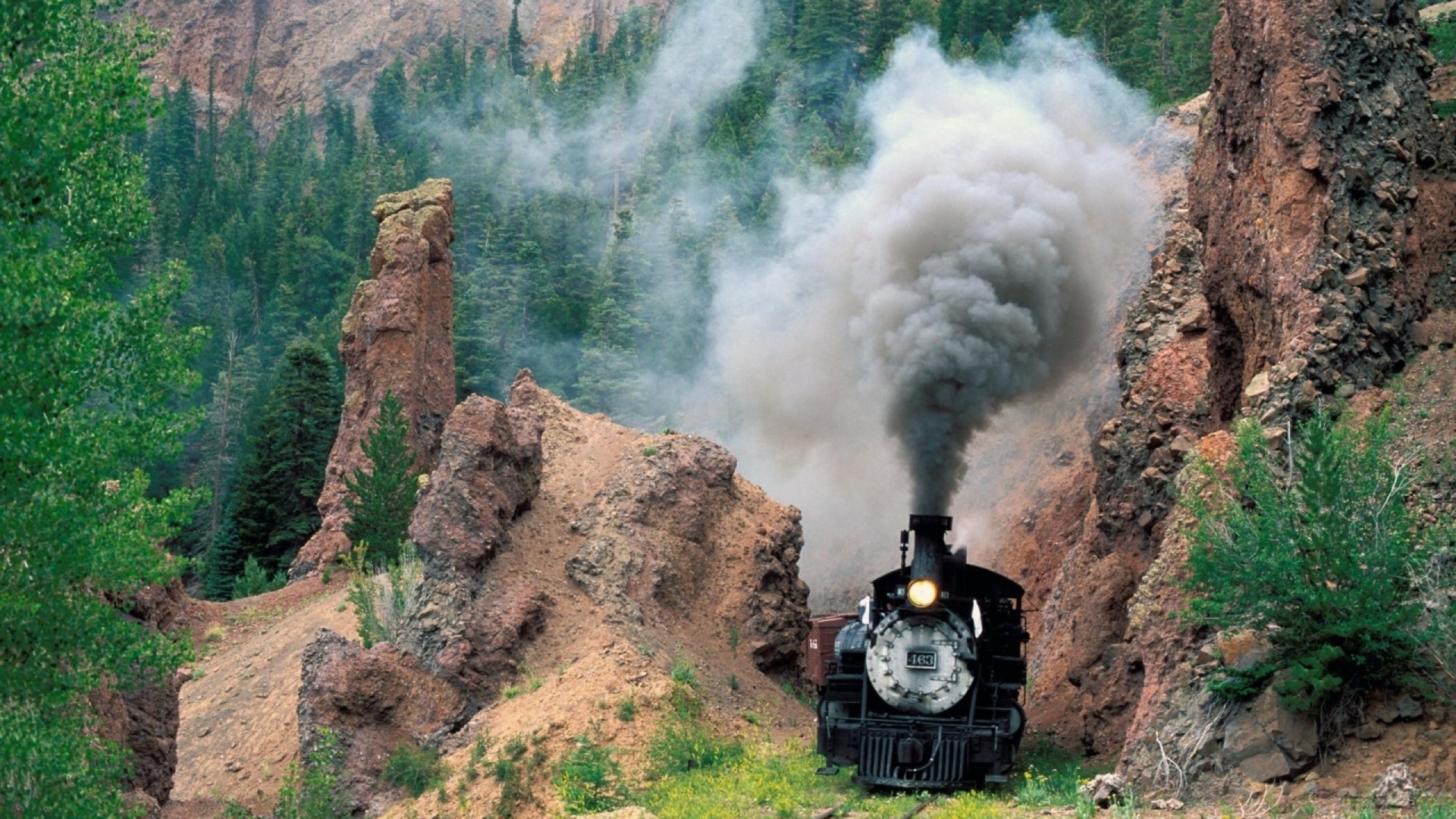 Steam Train Gif Smoke , HD Wallpaper & Backgrounds