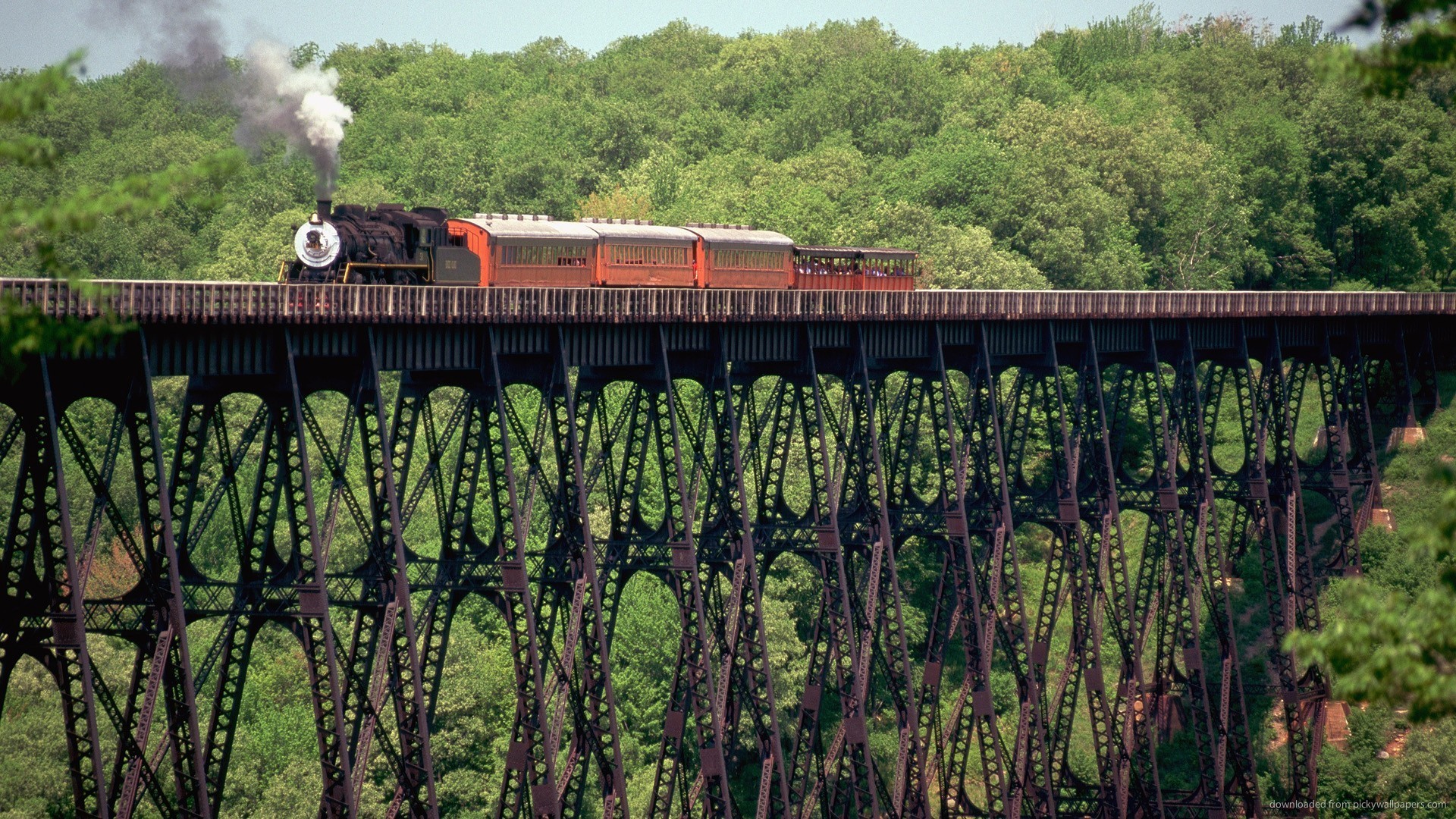 Old Train On An Old Bridge - Kinzua Bridge State Park , HD Wallpaper & Backgrounds