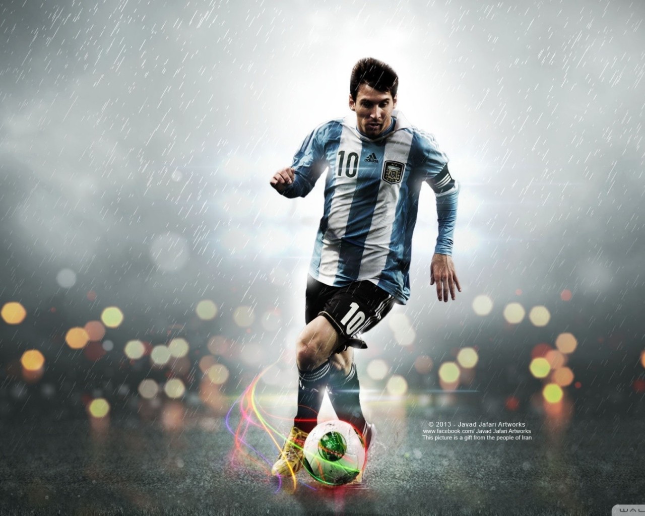 Messi Kicking A Ball , HD Wallpaper & Backgrounds
