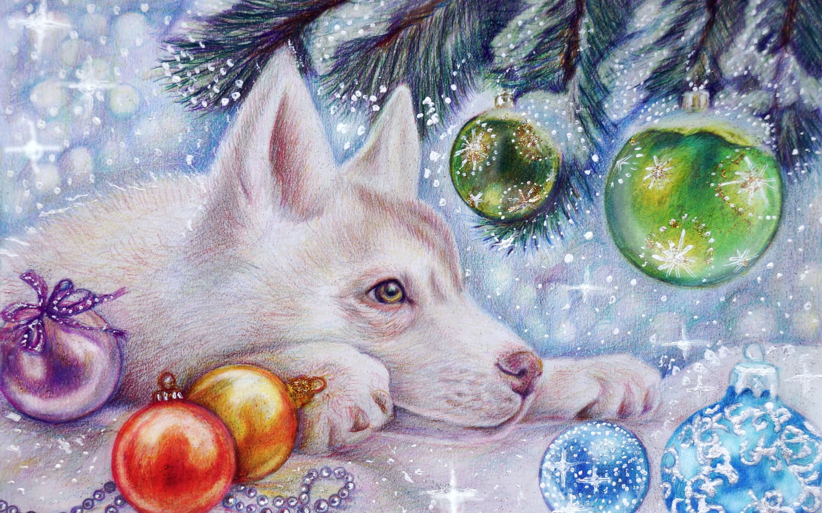Husky Puppy Husky Christmas Pictures Of Dogs , HD Wallpaper & Backgrounds