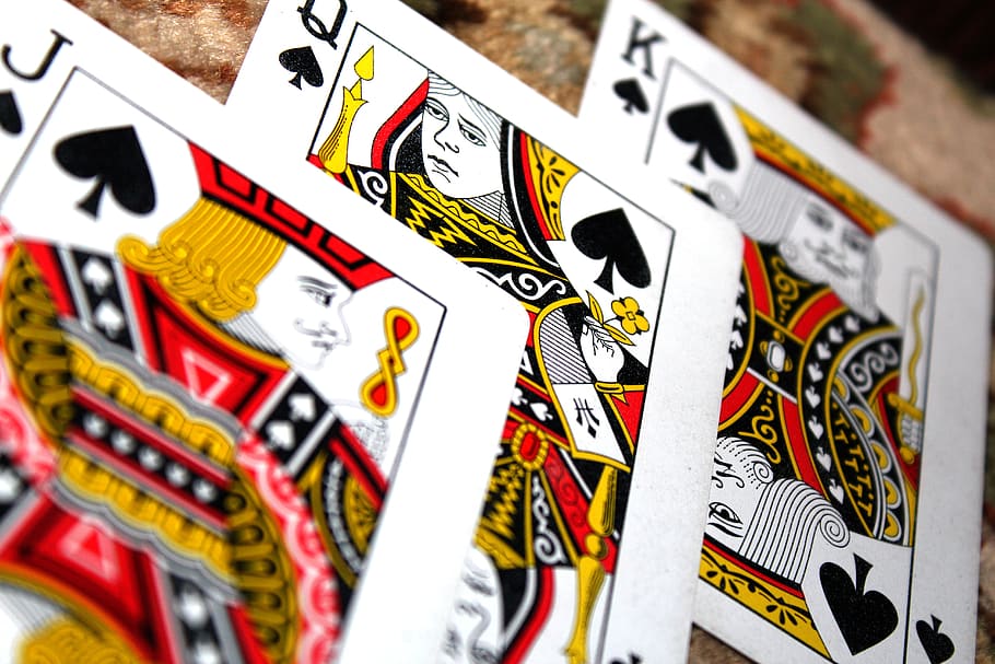 King, Jack, And Queen Of Spades Playing Cards, Card - Jack Queen And King , HD Wallpaper & Backgrounds