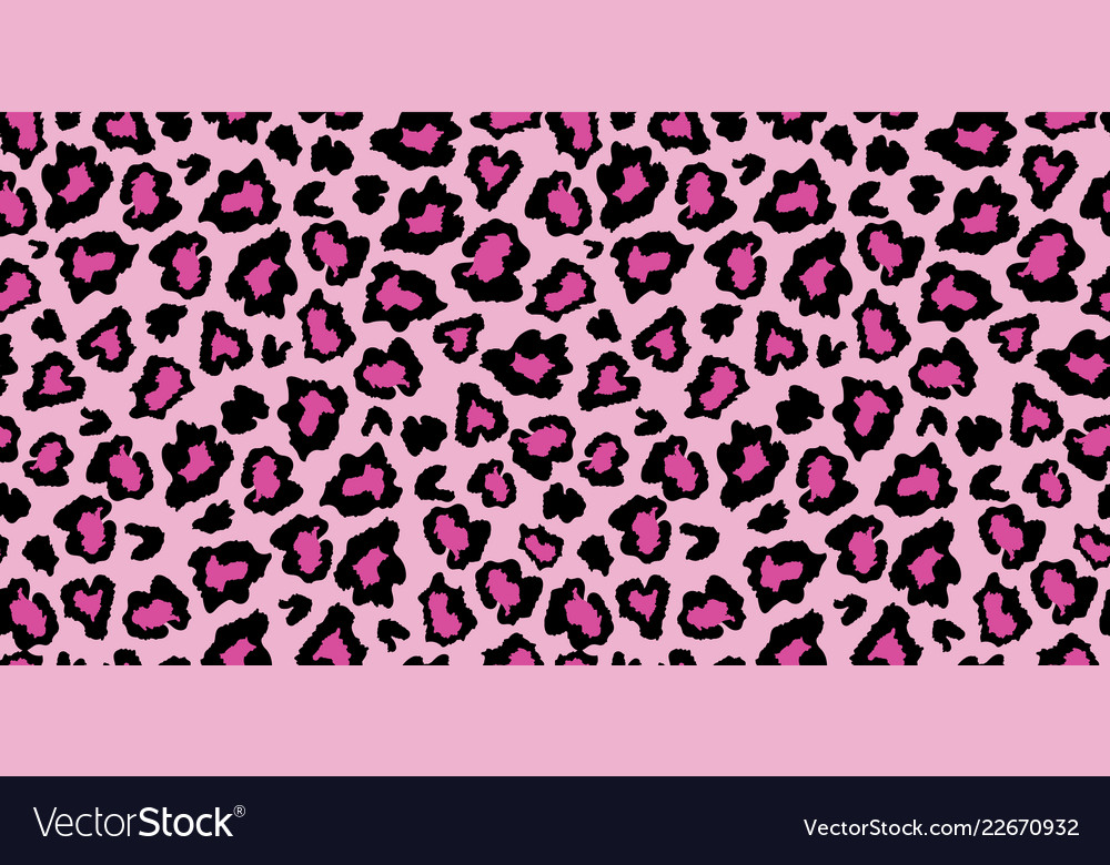 Pink And Black Leopard Skin Fur Print Pattern - Pink Leopard Print Pattern , HD Wallpaper & Backgrounds